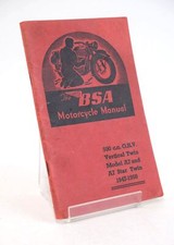 THE BSA MOTORCYCLE MANUAL: 500