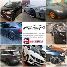 BLACK Car Wheel Arch extensions flares self Adhesive 4 pieces trims fits Rover