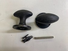 Oval Sprung Door Knobs 1 Pair
