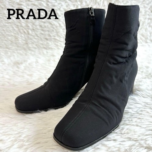 Prada shoes short boots side - prada,