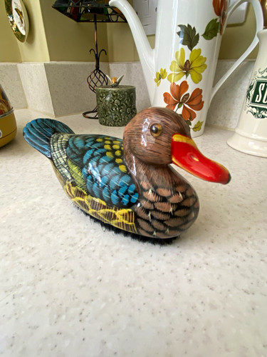 Duck wooden clothes brush - duck,