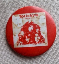 Vintage 1978 Rainbow Long Live Rock & Roll 5.5cm Badge. Ritchie Blackmore