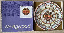 Wedgewood Calendar Plate Series. Boxed. 1981 Horses. Mint Condition. FREE POST 2