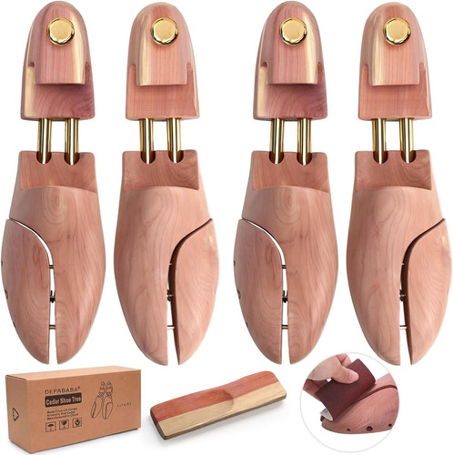 Cedar shoe trees with single - with,