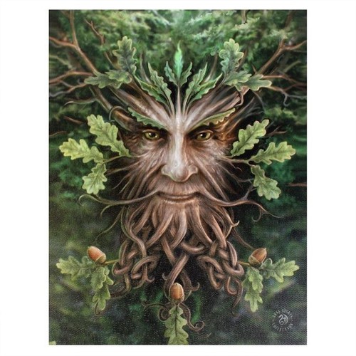 Oak king green man small - oak,