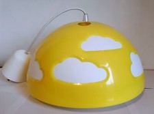 Ikea Skojig Yellow Clouds Ceiling Light Lampshade - Childrens Room