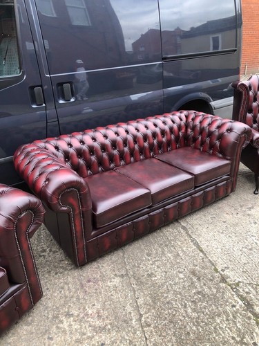 Oxblood red leather