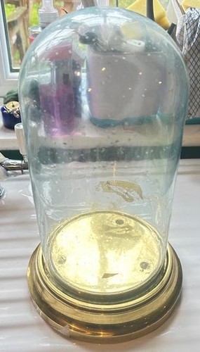 Antique torsion clock glass - antique,