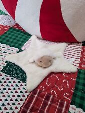 Keeleco White Baby Comforter Lamb Sheep STAR Comfort Blanket Dou Dou 