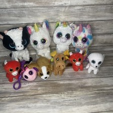 Ty McDonald/Beanie Boo Soft Plush / Keyring Bundle Animals Unicorn & More X10
