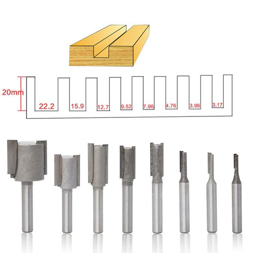 8pcs wood straight - wood, dado