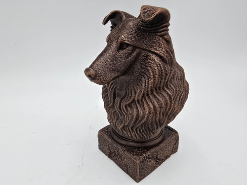 Shetland sheepdog bust - shetland,