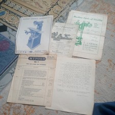 Myford Series 7 Lathes, Tooling And Ancillary Equipment Price list Booklet