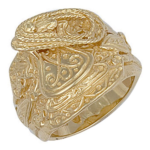 Yellow gold saddle - yellow, top