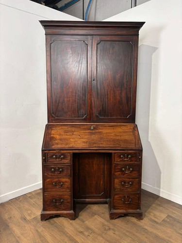 Georgian mahogany kneehole - mahogany,