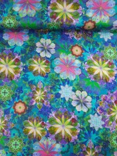 Dazzle Venice Floral Cotton Sateen 108" - Robert Kaufman *EXTRA WIDE* Fabric