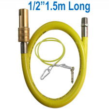 CATERFLEX CATERING YELLOW GAS HOSE PIPE 1/2 1.5 METER 1500MM (24 HR)
