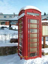 Photo 12x8 Red telephone box