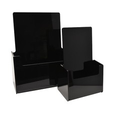 Black leaflet holder flyer - leaflet,