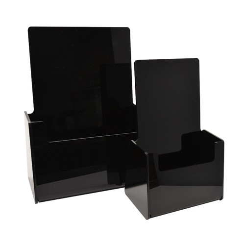 Black leaflet holder flyer - leaflet,