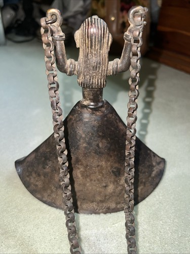 Antique dhokra figural lady - antique,