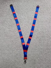 London Scottish Rugby Union Team Coloured Lanyard Bar Colour Style, Blue & Red