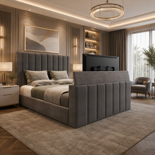 Storage ottoman bed - tv,