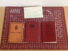 Vintage Driving Licences x3 UK 1960's - 1970's C