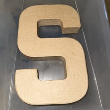 “S” LARGE PAPIER MACHE