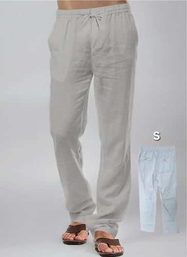 Mens cotton linen summer - cotton,
