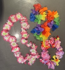 5 x Hawaii Flower Lei Garlands Various Sizes & Colours