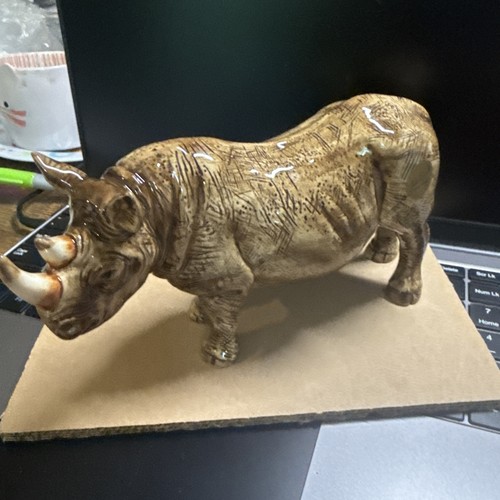 John beswick ceramic rhino - john,