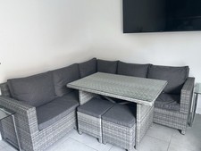 Pagoda Tuscany Corner outdoor Dining Set & Stools