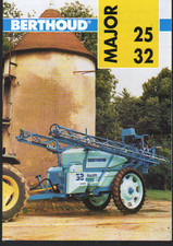 BERTHOUD Major 25 and 32 Trailed Crop Sprayers Brochure Leaflet