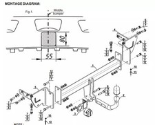 Swan Neck Tow Bar For JEEP