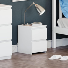 Denver 2 Drawer Bedside Chest