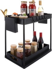 A Selected 2-Tier Under Sink Storage Organizer Sliding Shelf - Minor scratches