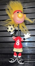 Vintage 1990's Jibba Jabba Footballer 8 Red 9.5" Figure