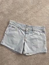 Ladies H&M Light Blue Low Waist Denim Shorts Size EUR 42