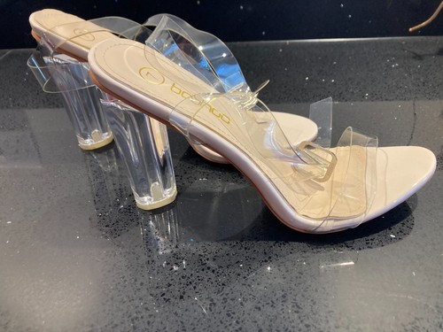 Ladies boohoo clear - ladies, clear/nude