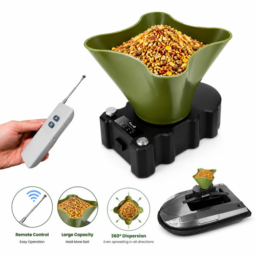Remote bait spreader - bait,