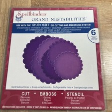 Spellbinders Grand Nestabilities- grand scalloped circles - lf-124 Die Cutters