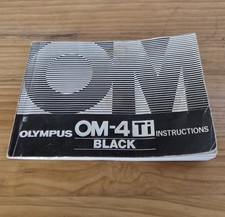 Genuine Olympus OM-4 Ti Black Instruction Book