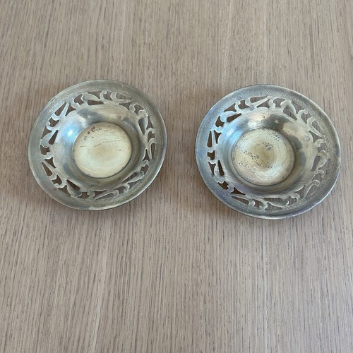 Brass trinket dish saucers - trinket, x
