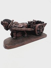 Horse & Cart Figurine Model Statue - Brown By The Richmond Collection 11"