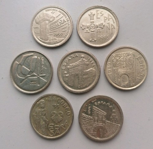 Spain pesetas coins - spain,