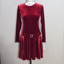 Bonnie Jean Red Velvet Dress