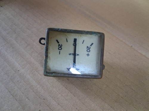Vintage 1930s car ammeter - vintage,