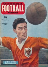 CHARLES BUCHAN'S Football Monthly 1958 FEBRUARY Jackie Mudie of Blackpool