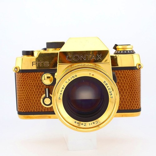 Contax rts gold planar 50mm - gold, w/